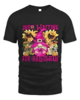 Pink Witch Gnome For Women Funny Waiting For Halloween Quote