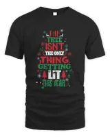 The Free Isn't The Only Thing Getting Lit This Year Merry Christmas Sweatshirt
