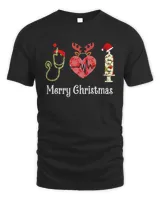 Nurse Santa heart Merry Christmas Sweatshirt