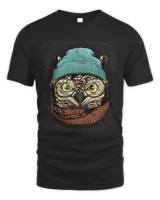 Hipster Owl With Glasses Wildlife Bird Lover 547