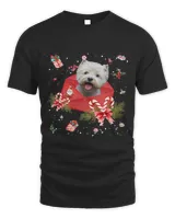 Westie Dog In Christmas Card Ornament Pajama Xmas391