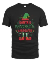 ELF Santa's Favorite Caregiver Merry Christmas Sweatshirt