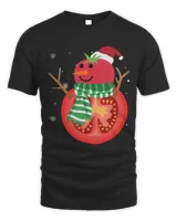 Tomato Snowman Christmas Funny Tomatoes Xmas Family Outfit