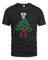 Stethoscope Christmas Tree Nurse Christmas sweatshirt