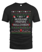 my Husband prefers Halloween christmas sweater