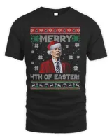 Official Joe Biden Merry 4th Of Easter Ugly Christmas Shirt