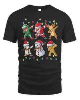 Dabbing Santa Shirt, Elf Friends Christmas T-Shirt, Funny Dabbing Xmas
