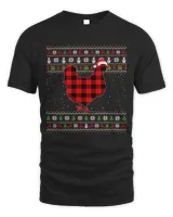 Chicken Funny Chicken Lover Red Plaid Chicken Pajamas Ugly Xmas 164 Hen Rooster