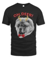 Oh Deer Chow chow Xmas Red Bowtie 37