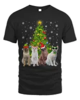 Cat Tonkinese Christmas Tree Funny Cat Lover Cat Owner 289