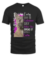 Funny Valentines Day Cairn Terrier Mom Mother Cute Pink