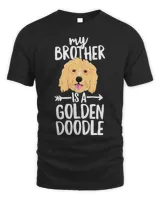 Kids My Brother Is A Goldendoodle T-Shirt Boy Girl Dog Family T-Shirt