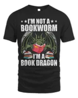 Im A Book Dragon Not A Worm Book Lovers Reading