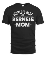 Womens World's Best Bernese Mom T Shirt - Bernese Mountain Dog Tee