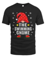 Swimming Gnome Christmas Family Pajamas Matching Swimming