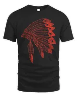 naa-oaw-52 Native American Feather Headdress Indian Chief