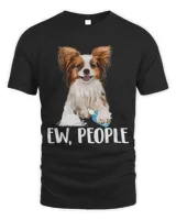 Papillon Dog Ew People Wearing A Face Mask Funny Christmas 176