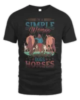 Simple Women Sunshine Dog Horse Girl T-Shirt Copy Copy Copy