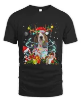 Basset Hound Reindeer Christmas Tree Lights Pajama Dog Xmas 203