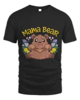 Mom Animal Flowers Bear Family Mothers Day Mama Bear