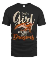 Fantasy Animal Dragon Lover Girls Women Mythical Dragon