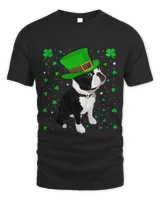 Funny Irish Leprechaun Hat Boston Terrier St. Patrick's Day T-Shirt