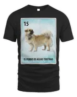 El Perro De Aguas Tibetano Mexican Tibetan Spaniel Cards T-Shirt
