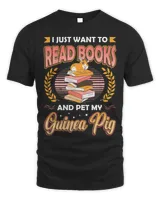 Bookworm Reading Books Guinea Pig Themed Book Lover