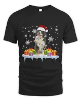 Bernedoodle Santa Christmas Tree Lights Xmas Pajama Pet Dogs 33