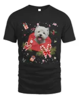 Westie Dog In Christmas Card Ornament Pajama Xmas391