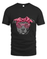 Womens Funny PITTIE MOM Women Cool Pitbull Dog Lover Tee