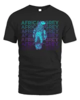 African Grey T- Shirt African Grey Parrot Retro African Grey Gift T- Shirt