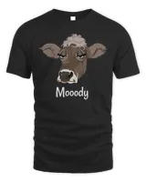 Cow Mooey Mooody funny moody cow lover pun 208 Cows Heifer Daisy Cattle