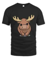 Chibi Kawaii Moose Wildlife Elk Animal Lover135