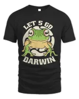 Lets Go Charles Darwin quote and a Frog