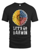 Lets go Darwin funny political sunflower