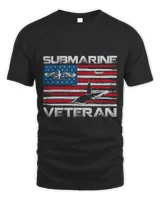 Submarine Veteran Silent Service American Flag Veterans Day