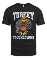 Turkey and Touchdowns Football Thanksgiving Game Day