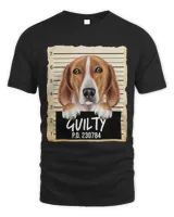 Funny English Foxhound Guilty Dog Mugshot