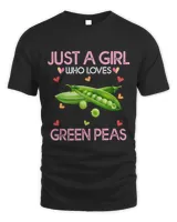 Green Pea Shirt For Women Just A Girl Who Loves Green Peas