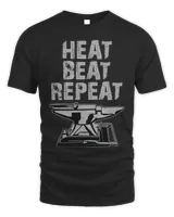 Funny Blacksmithing Gift Heat Beat Repeat