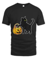 Black Cat Halloween Candy Pumpkin Bag Sweet Lollipop Funny