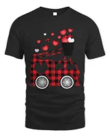 Kids Fire Truck Buffalo Plaid Valentine Firefighter Dad Boys