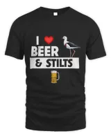 I Love Beer and Stilts Bird Watching Drinking Camping Fun