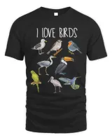 I love Birds Birdwatcher Birder Ornithologist Birding