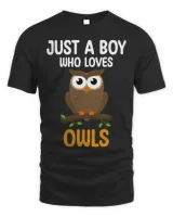 Just a Boy Who Loves Owls For Toddlers Boys Kids Birds Lover