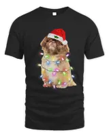 Pekingese dog Santa Christmas Tree Lights Xmas Boys Dog91