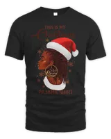 Funny Black Mrs Santa Just A Girl Who Loves Christmas 303