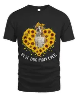 American Bulldog Mom Sunflower Dog Mom Women