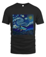 Surrealism Starry Night Caribbean Reef Shark 1